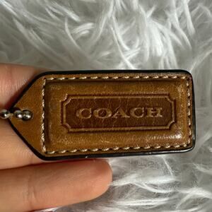 1.5" y2k COACH Vintage Fob Bag Charm Hang tag Hangtag